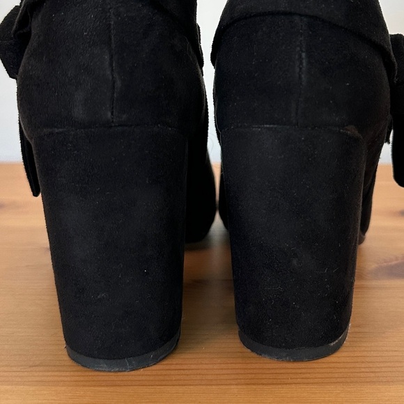 Le Chateu | Black Faux Suede Ankle Boots - Picture 5 of 6